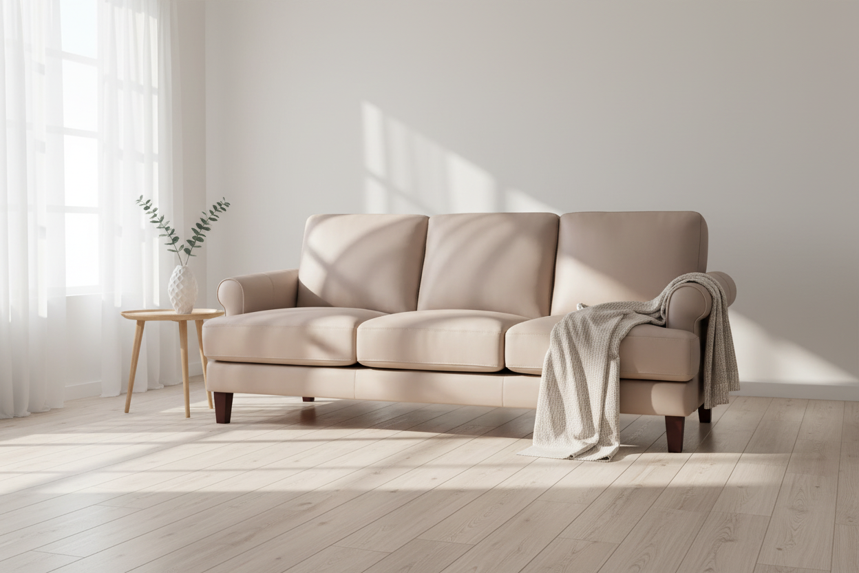 Dawn Leather Sofa - MJM Furniture