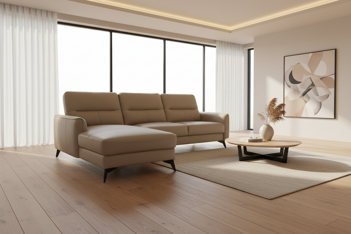 Eden Leather Sectional - MJM Furniture