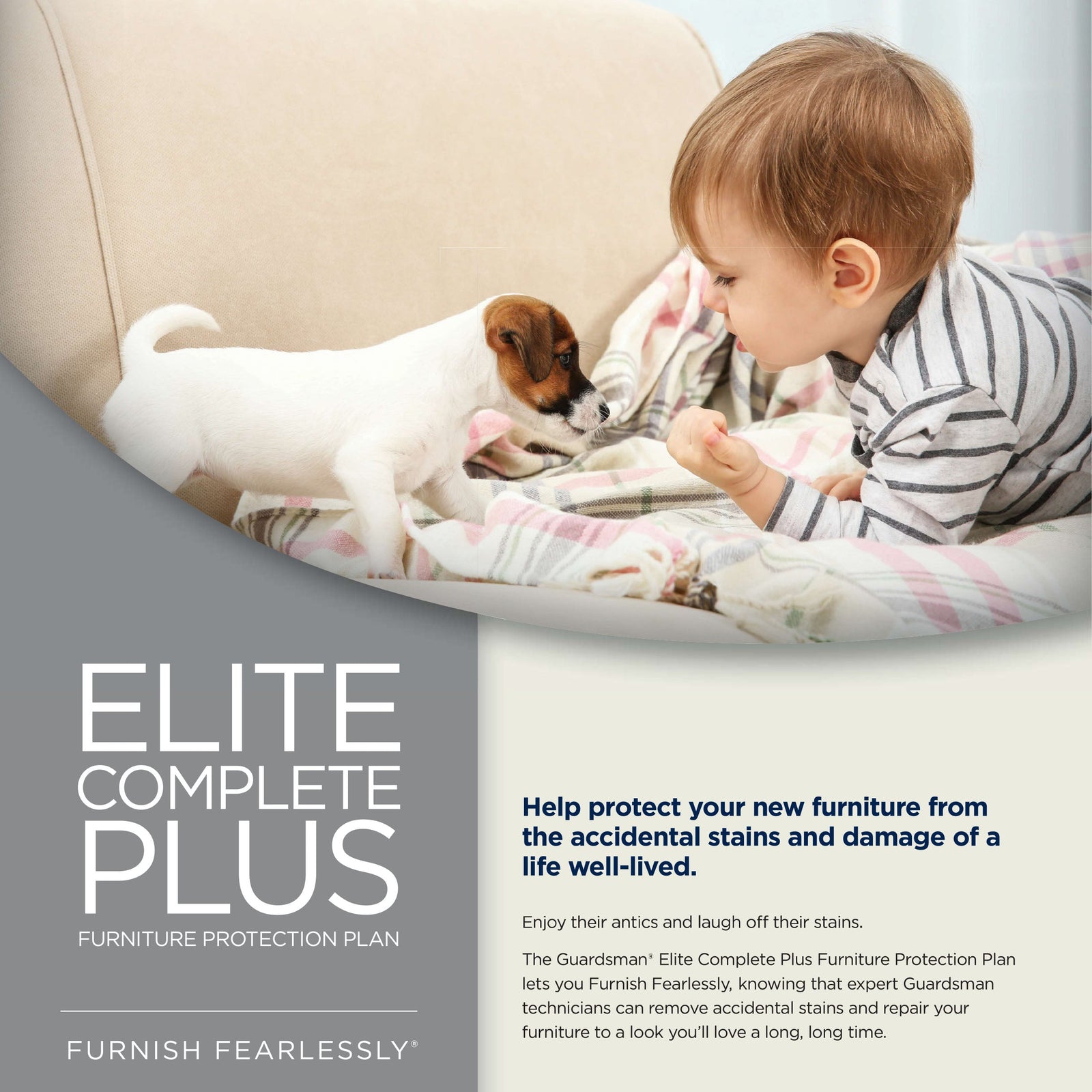 5 Year Guardsman Elite Complete Plus. Covers accidental damages and stains. - MJM Furniture