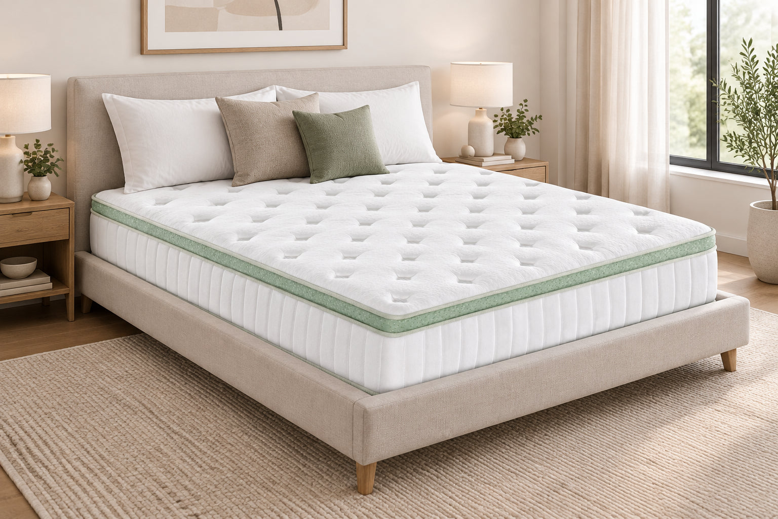 Ginseng Hybrid 12" Euro Top Mattress Mattresses PRM KING
