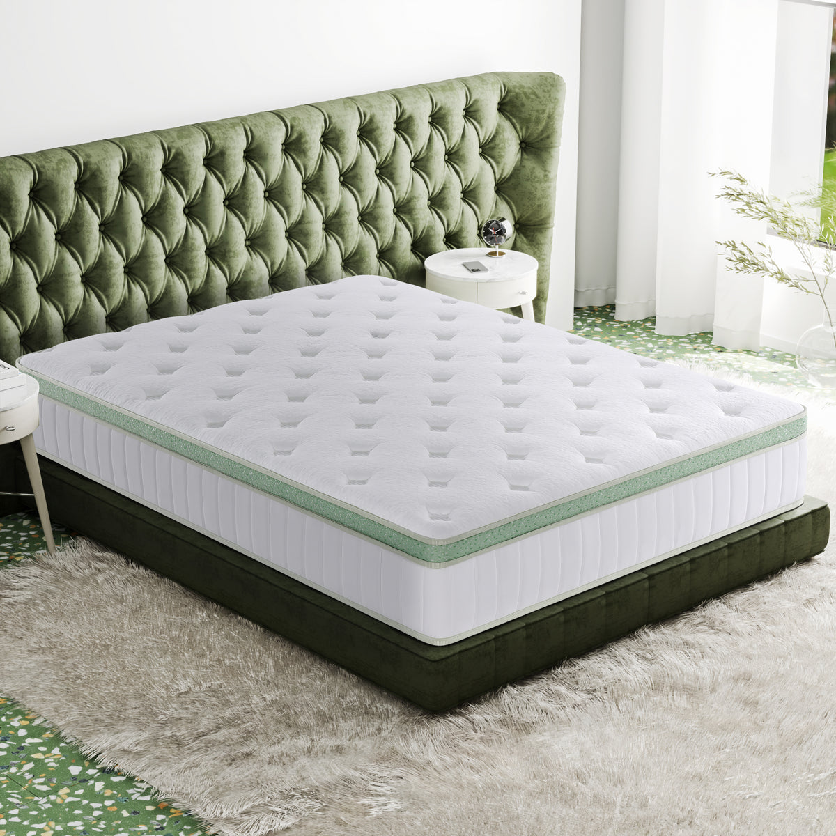 Ginseng Hybrid 12" Euro Top Mattress - MJM Furniture