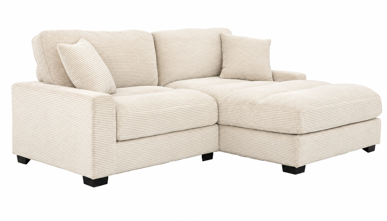 Laze Cream Sectional - MJM Furniture