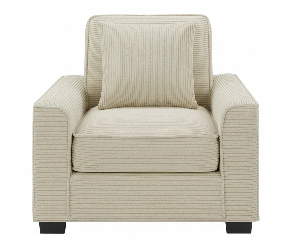 Laze Cream Chair - MJM Furniture