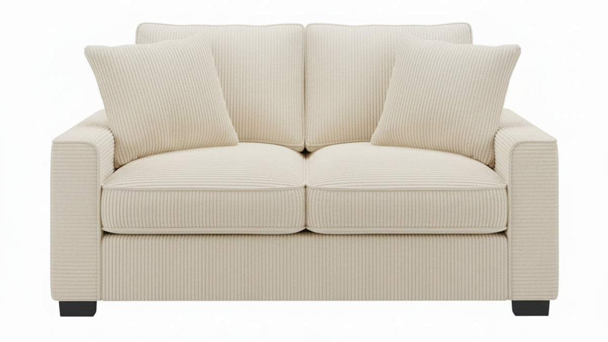 Laze Cream Loveseat - MJM Furniture