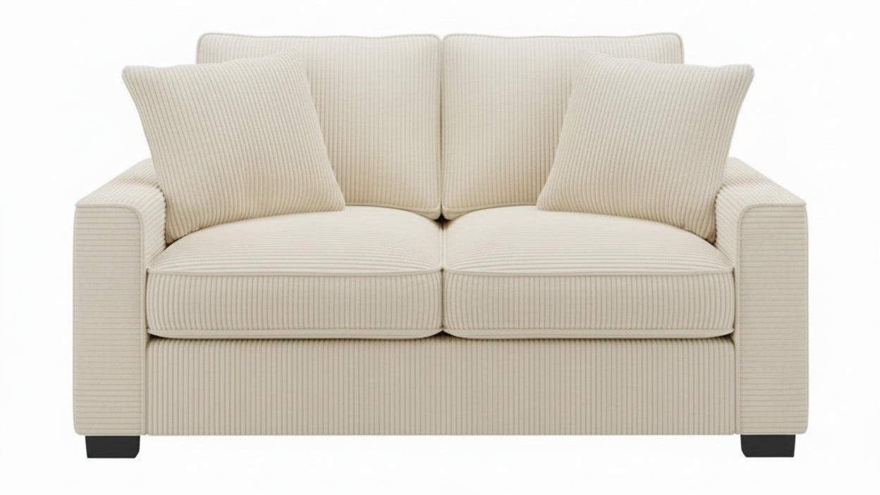 Laze Cream Loveseat - MJM Furniture