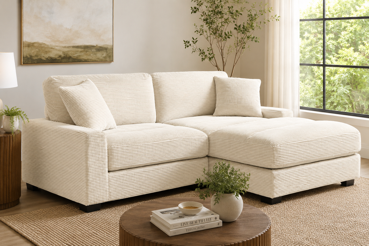 Laze Cream Sectional