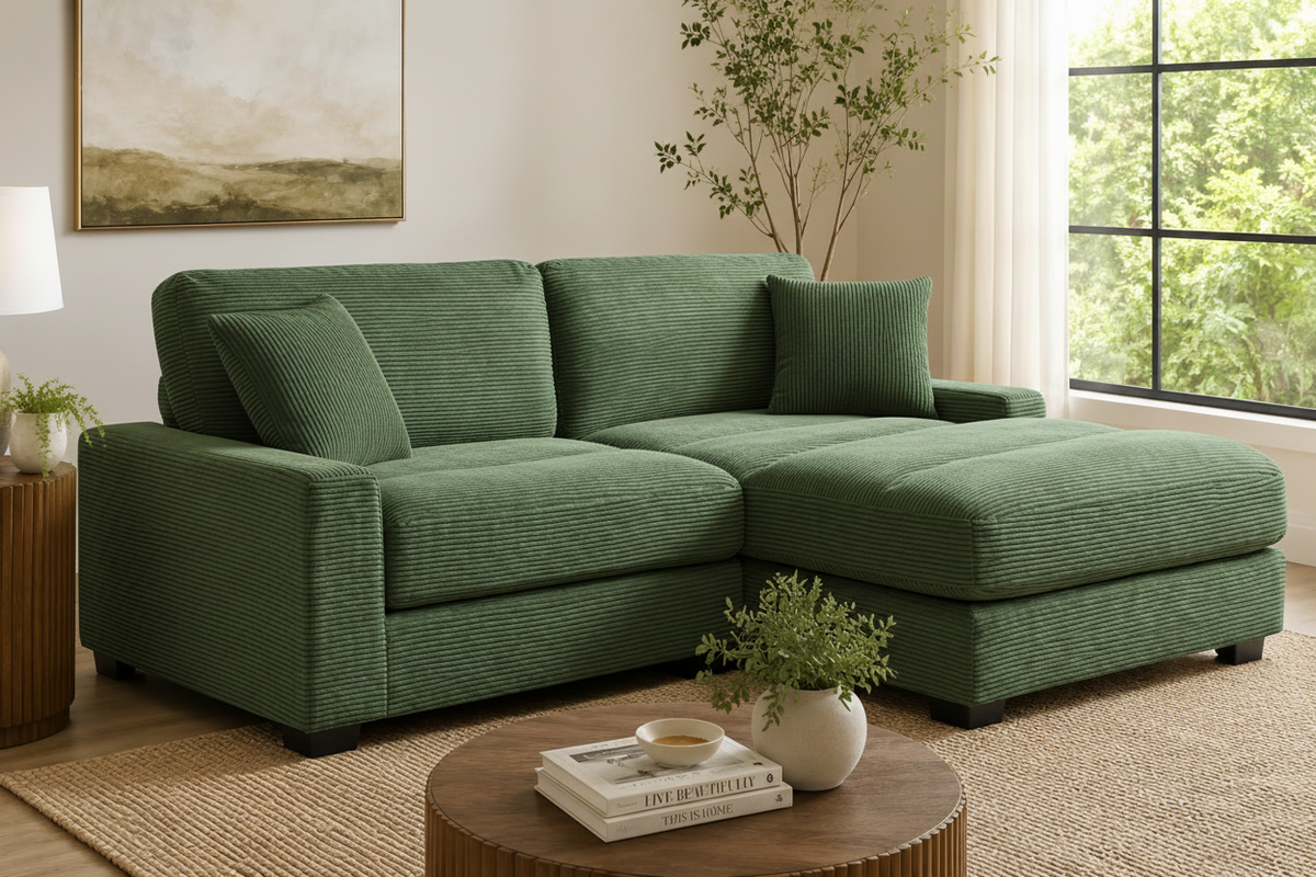 Laze Green Sectional