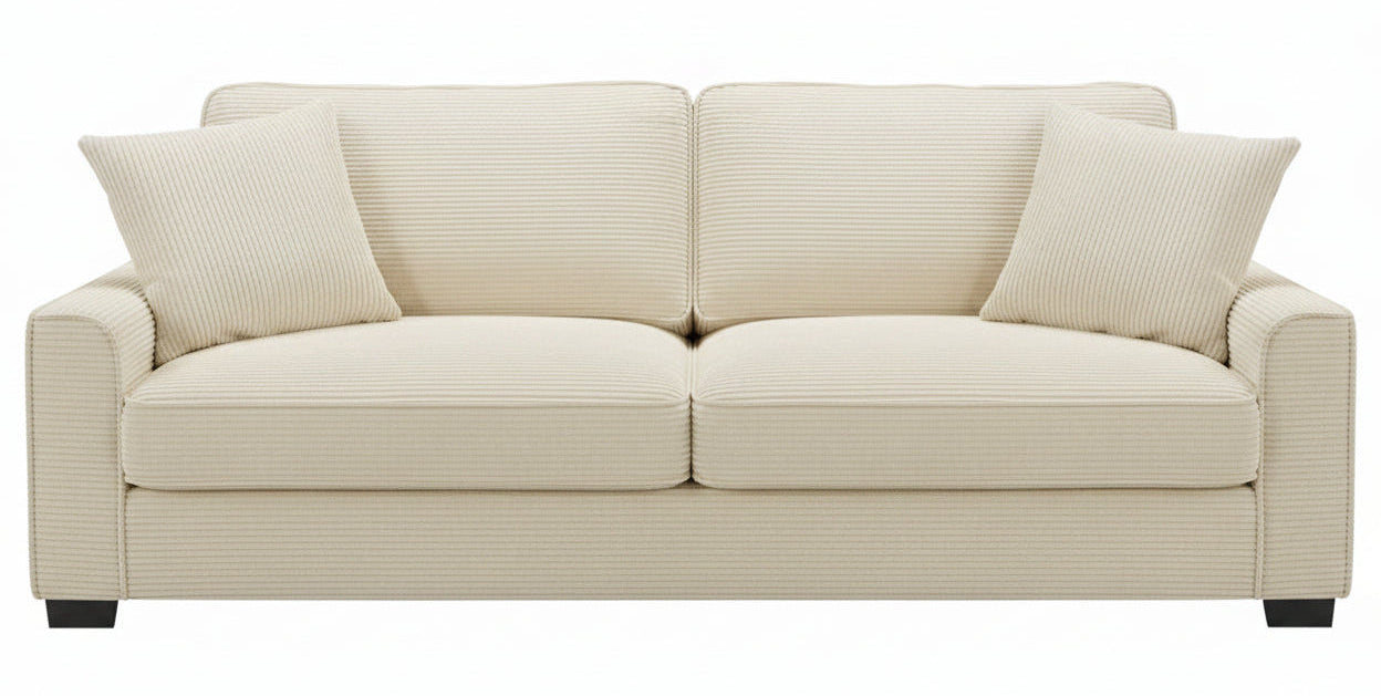 Laze Cream Sofa - MJM Furniture
