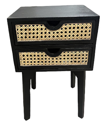 Rattan Bedside Table - MJM Furniture