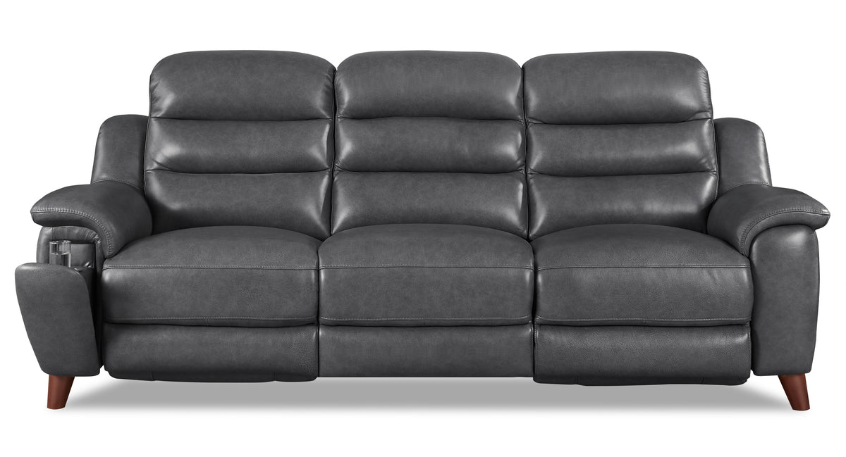 Dream Leather Power Reclining Sofa - MJM Furniture