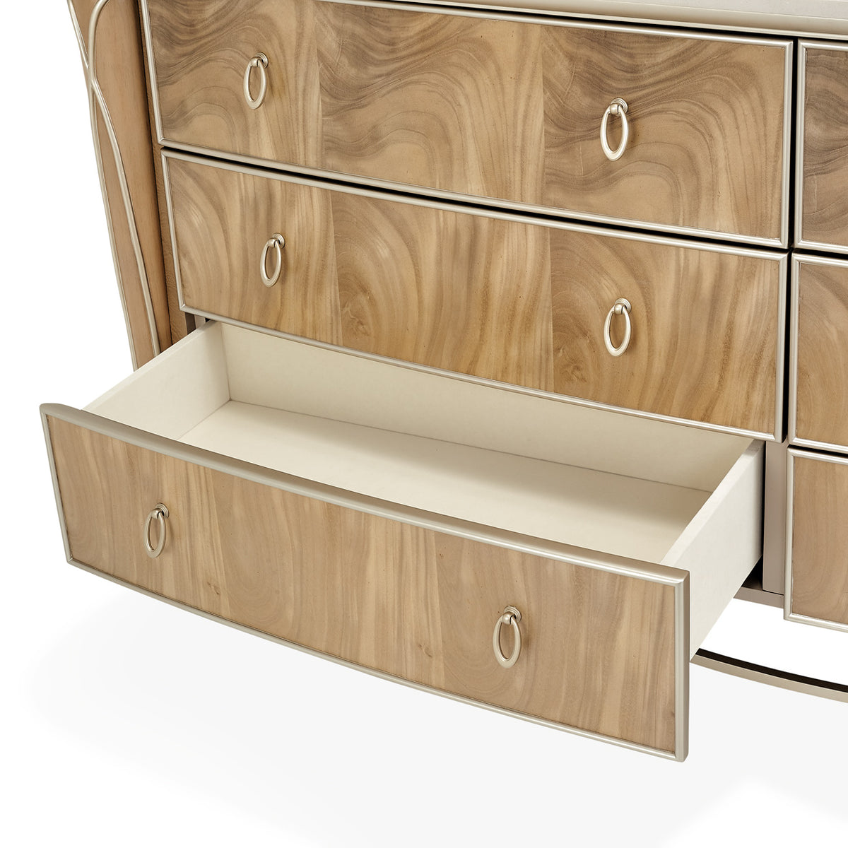 Villa Cherie Caramel Dresser &amp; Mirror - MJM Furniture