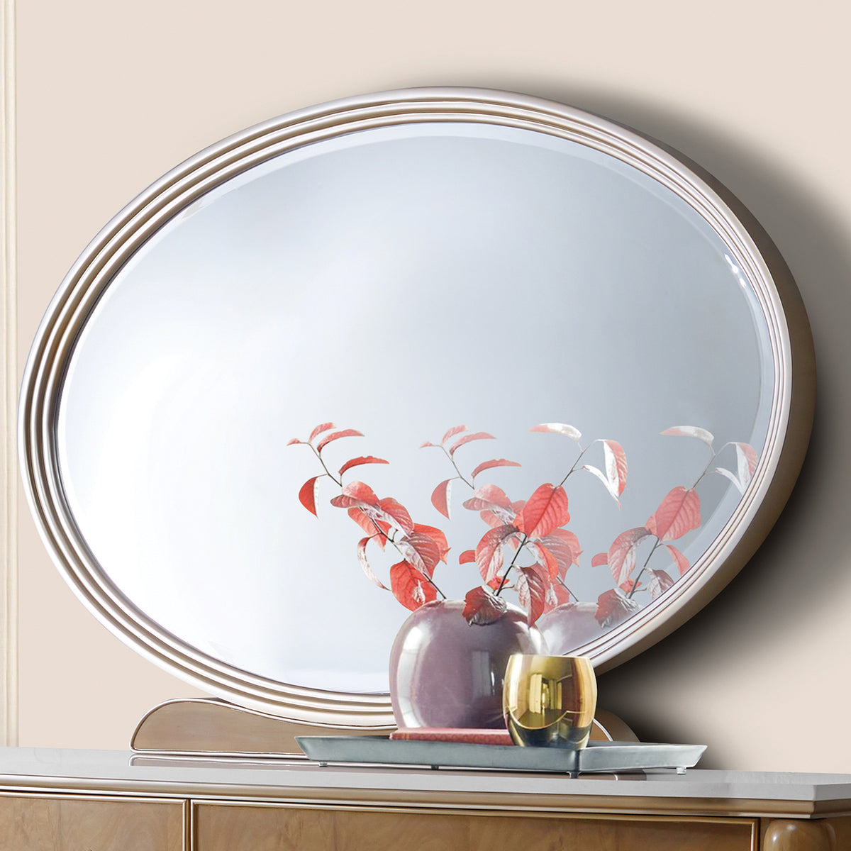 Villa Cherie Caramel Dresser &amp; Mirror - MJM Furniture