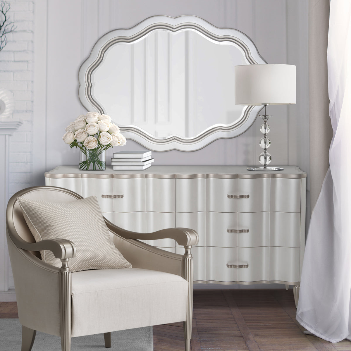 London Place Dresser &amp; Wall Mirror - MJM Furniture