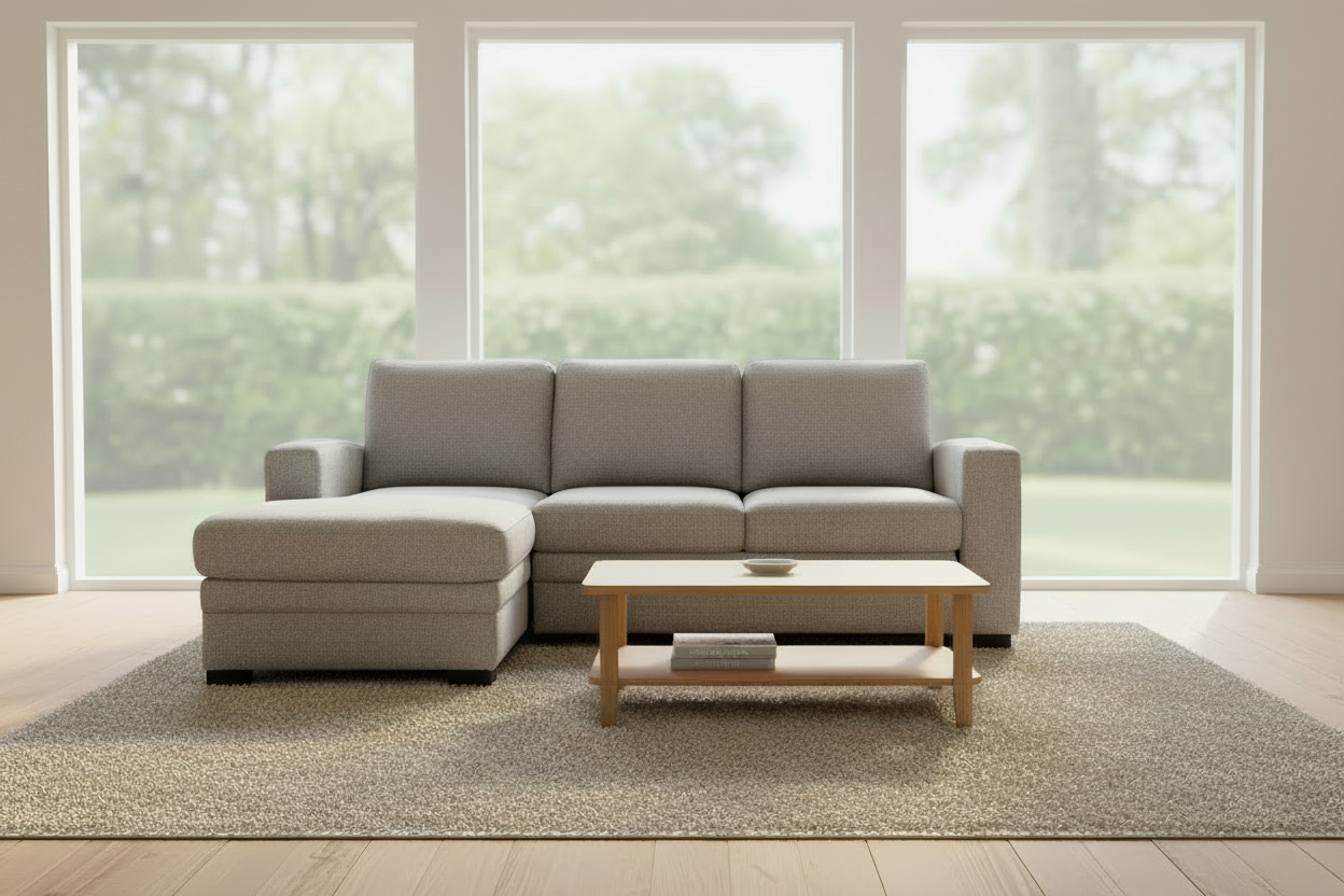 Oz Gray Sleeper Sectional Sleeper Sectionals FIF LHF Storage Chaise / RHF Loveseat Sleeper