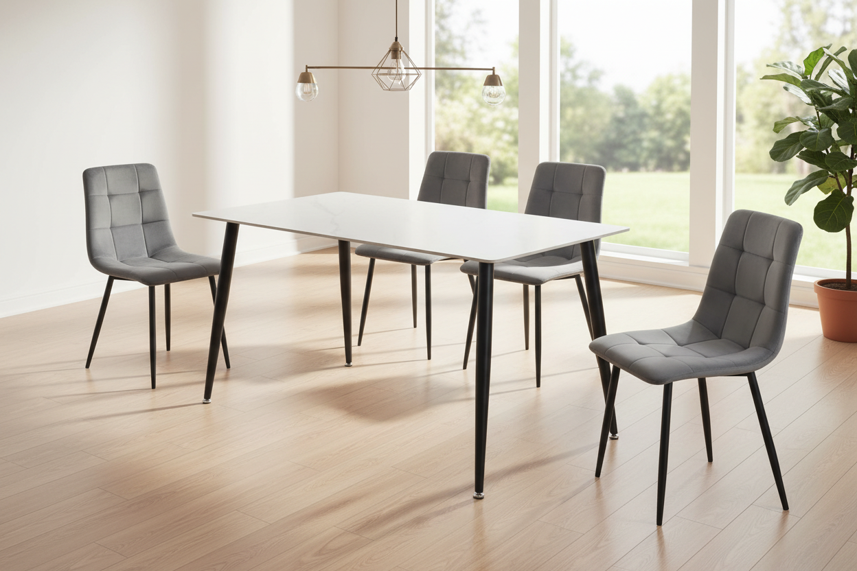 Rae Rectangle 5 Piece Dining Set - MJM Furniture