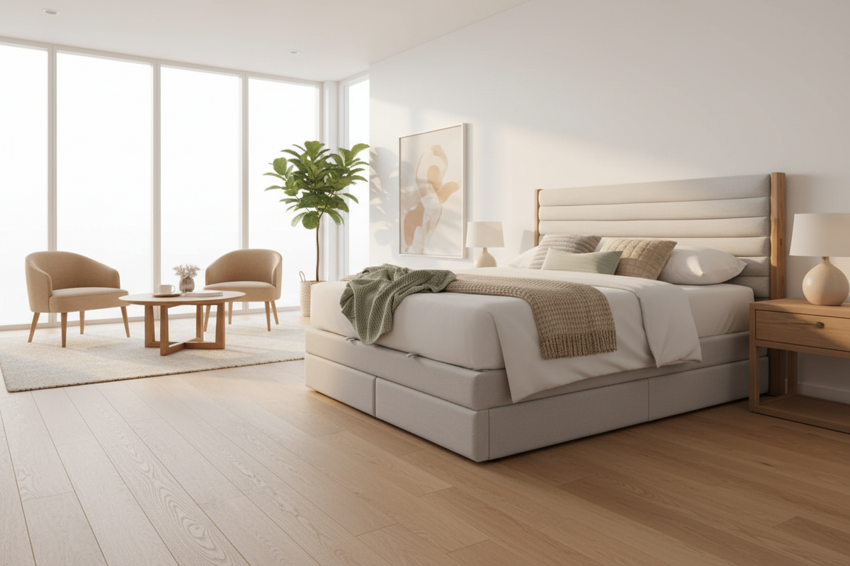 River Upholstered Storage Bed - MJM Furniture