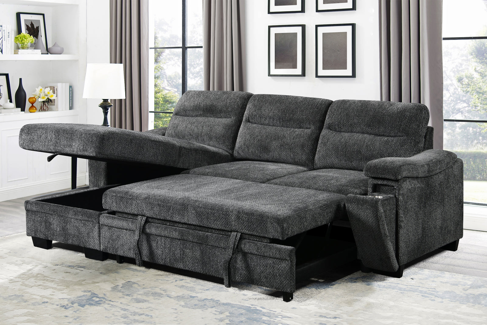 Kairo Reversible Sleeper Sectional - MJM Furniture