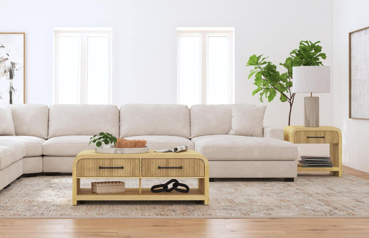 Lex 48" Natural Coffee Table