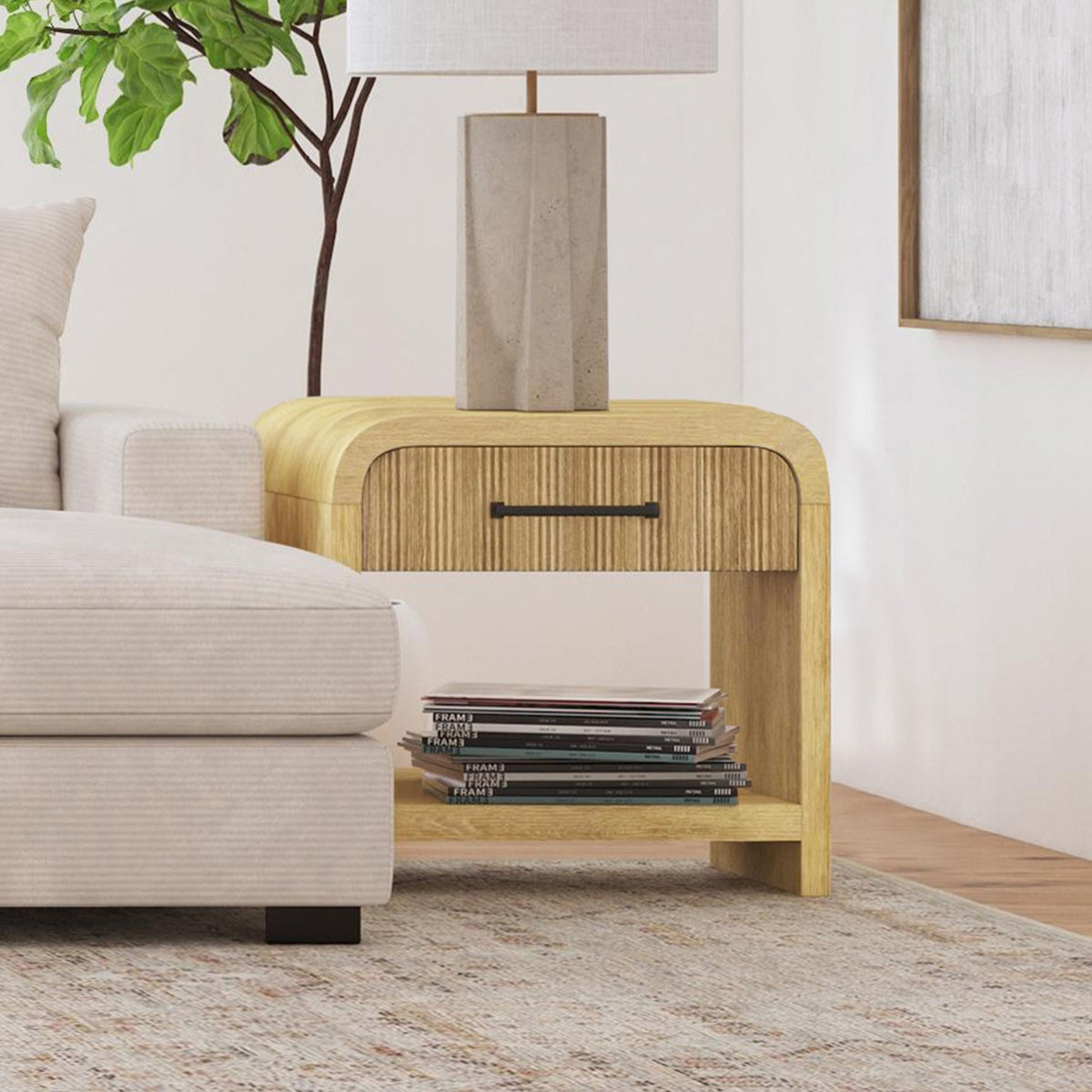 Lex Natural End Table