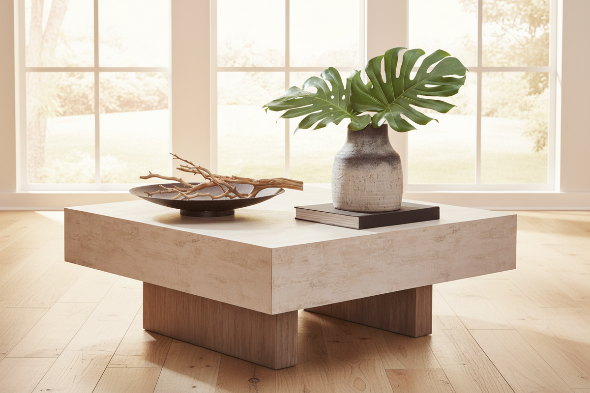 Jorlaina 42" Square Coffee Table - MJM Furniture