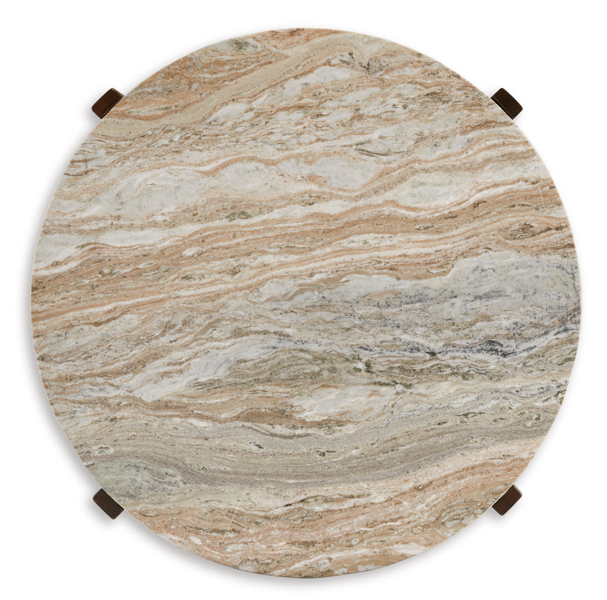 Tanidore 36" Round Marble Coffee Table - MJM Furniture