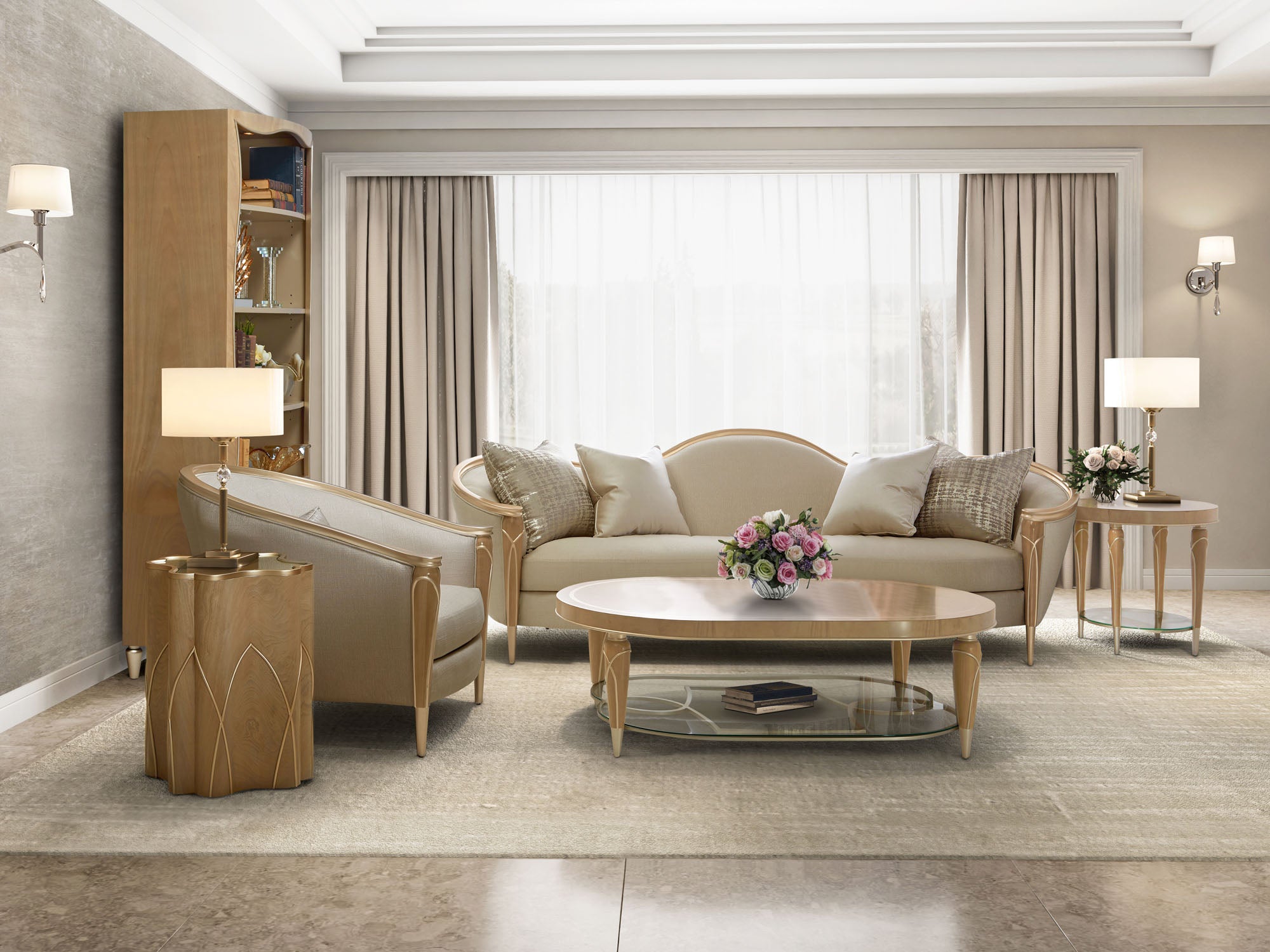 Villa Cherie Caramel Sofa - MJM Furniture