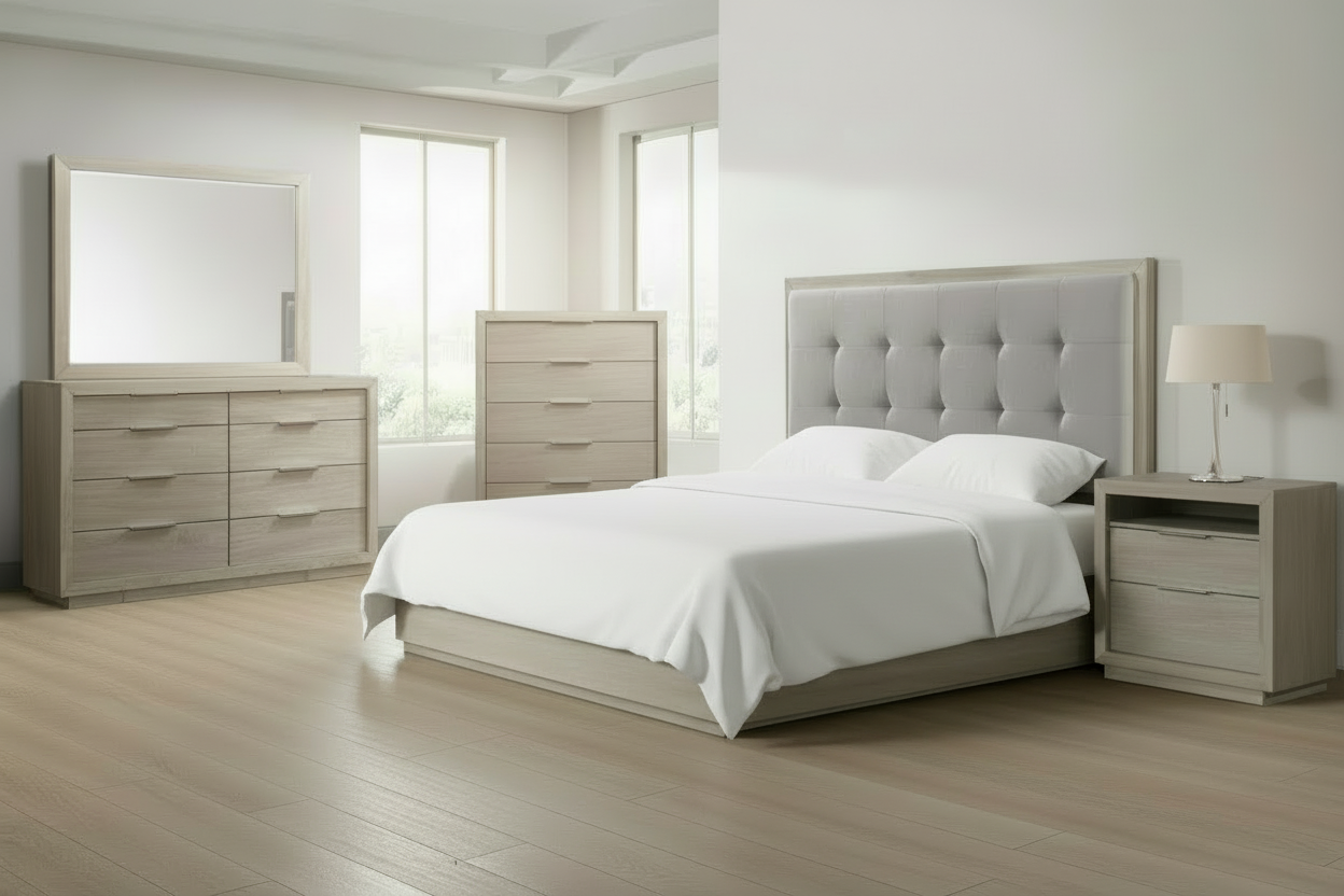 Aaren Upholstered Bed - MJM Furniture