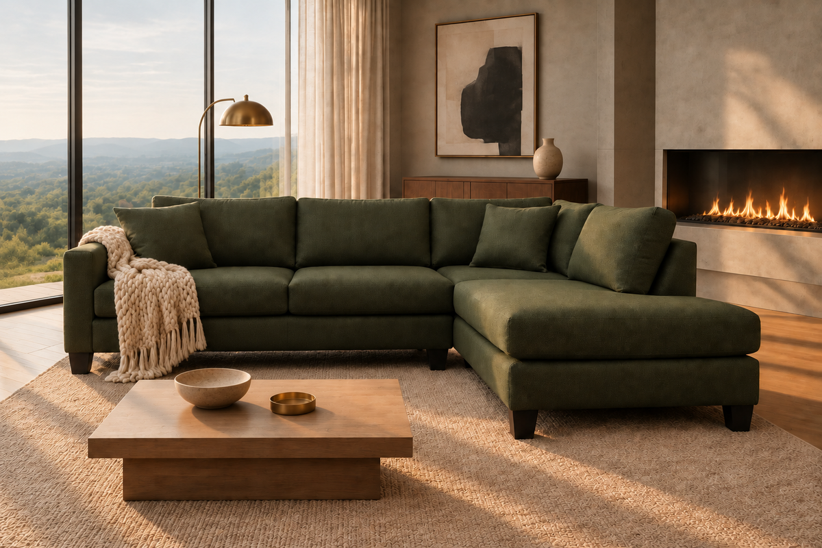 Joie 104" Custom Sectional Sectionals CLO