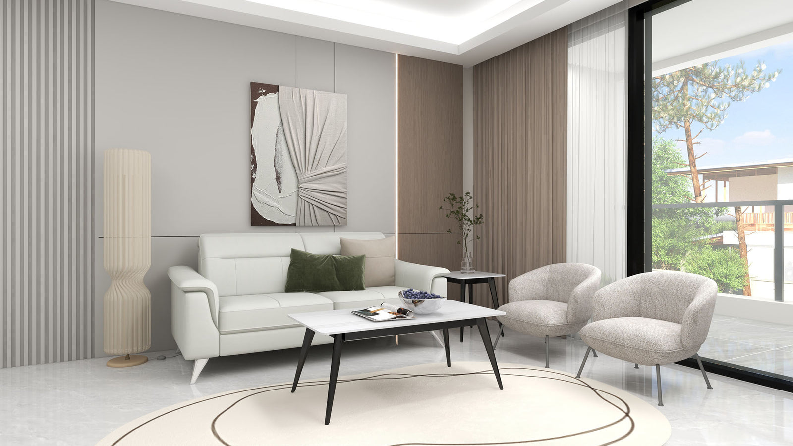 Roc Sintered Stone Coffee Table - MJM Furniture