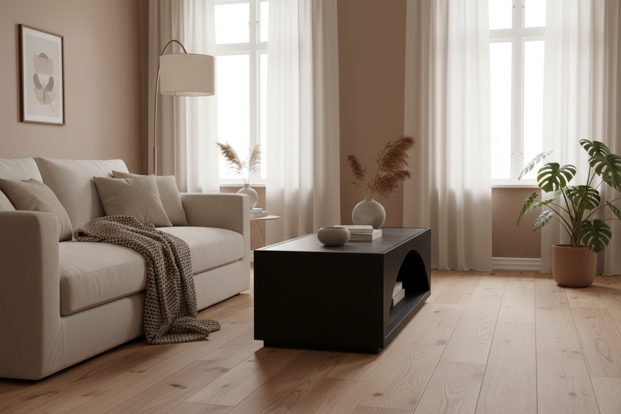 Arch 55” Rich Espresso and Glass Coffee Table - MJM Furniture