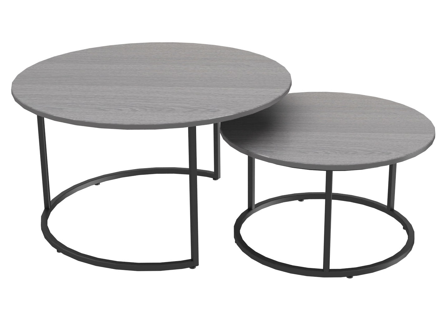 Bayside Gray Nesting Coffee Table - MJM Furniture