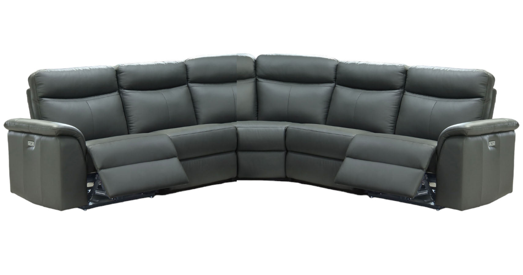 Blakely Leather 6 Piece Power Reclining Sectional - MJM Furniture