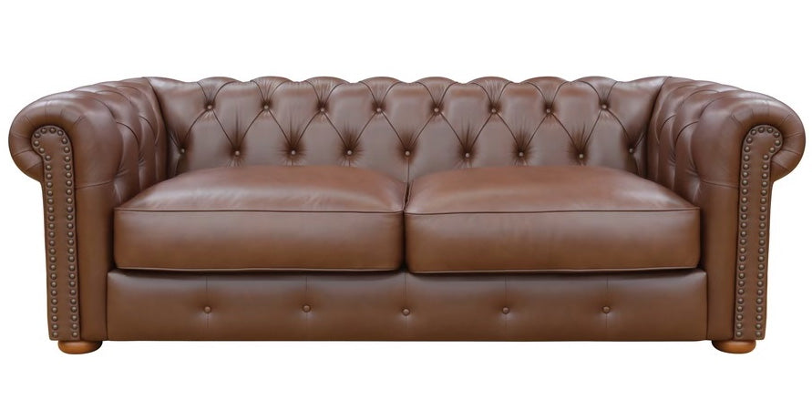 Buckingham Leather Sofa, Loveseat, Chair Set - MJM Furniture