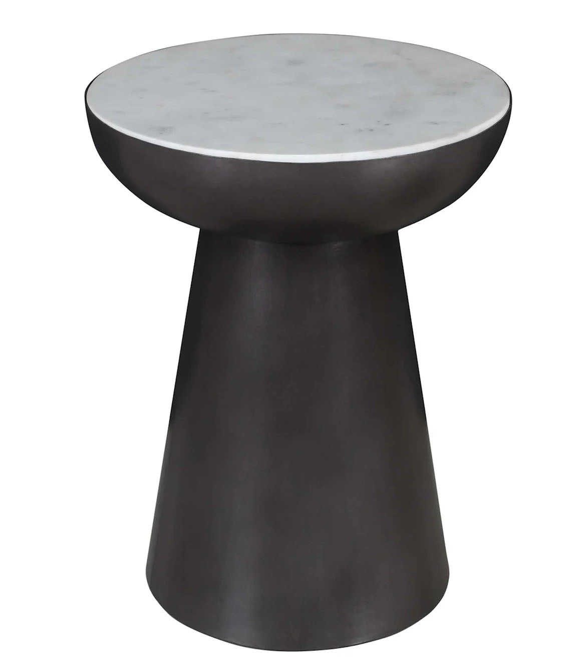 Circularity Round Marble End Table - MJM Furniture