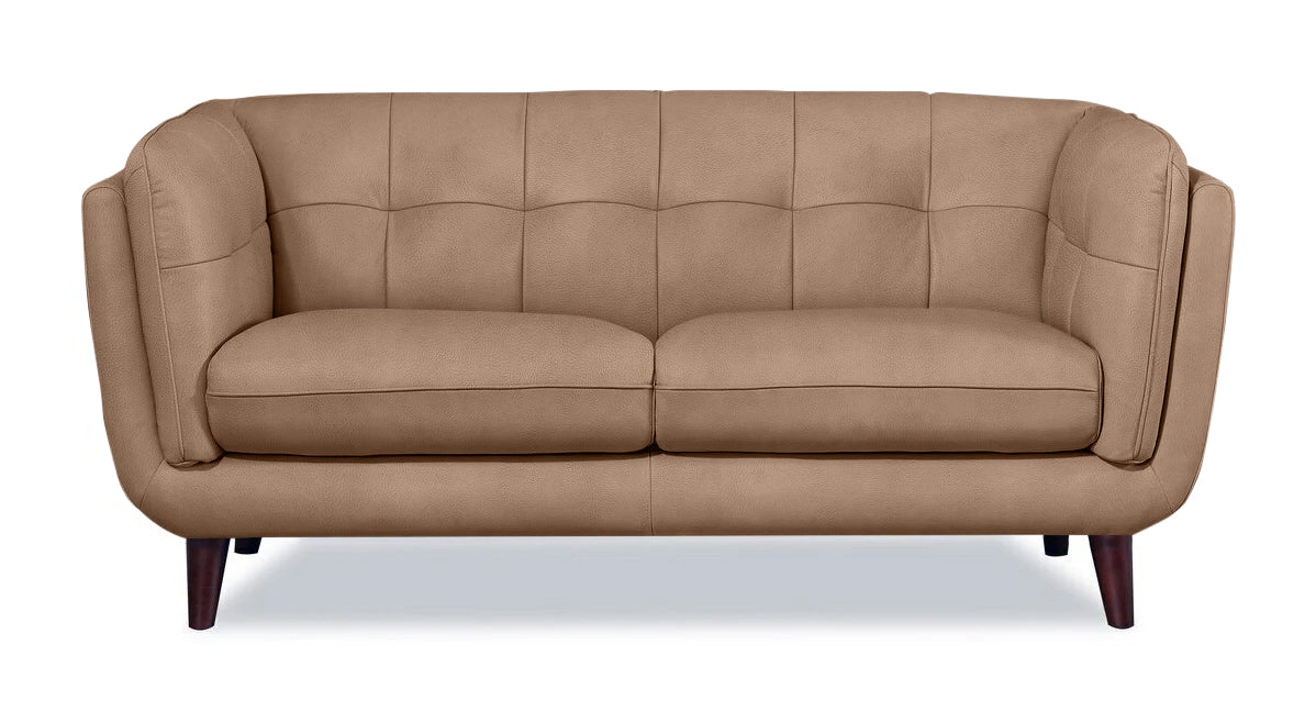 Seymour Cognac Fabric Loveseat - MJM Furniture