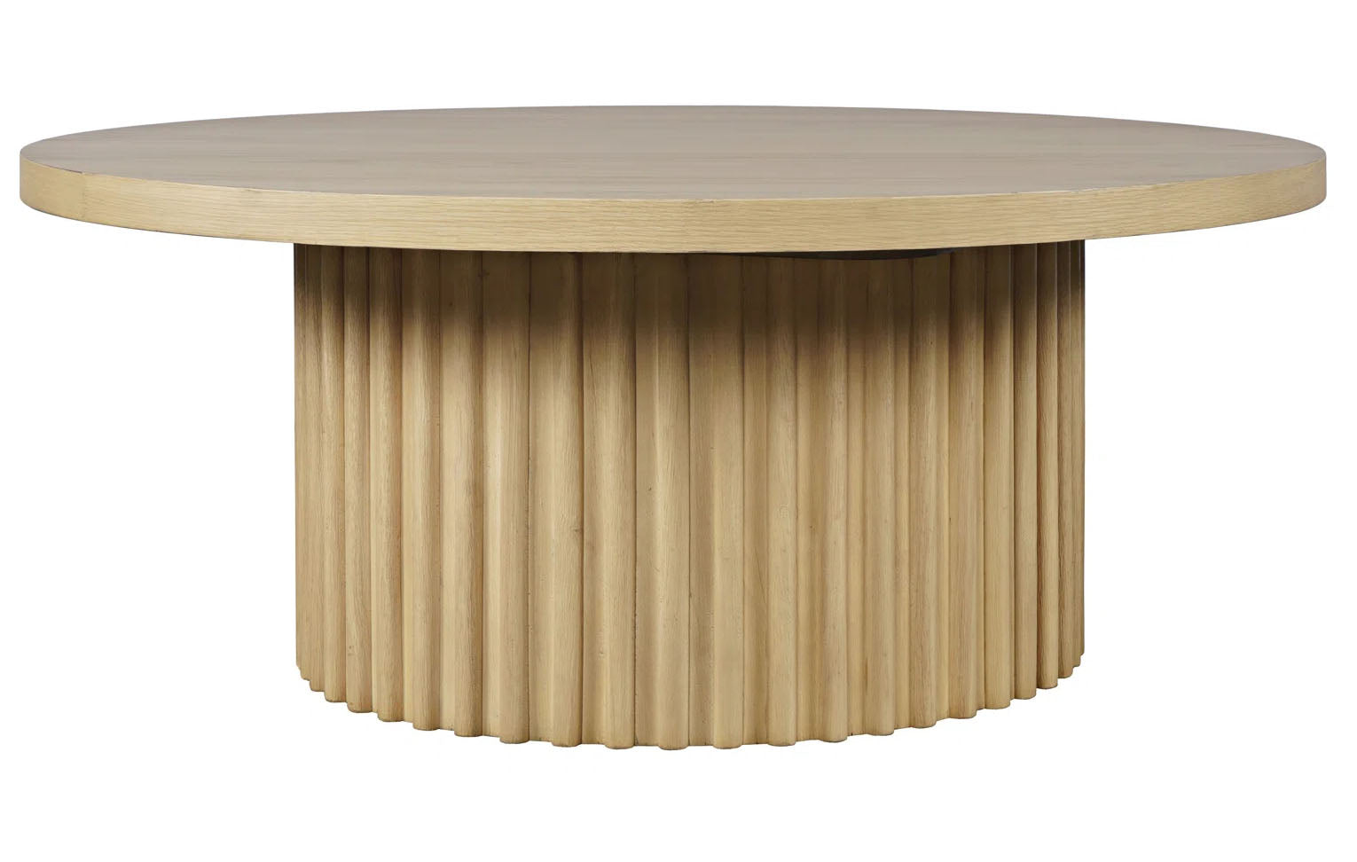 Colton Natural Round Coffee Table - MJM Furniture