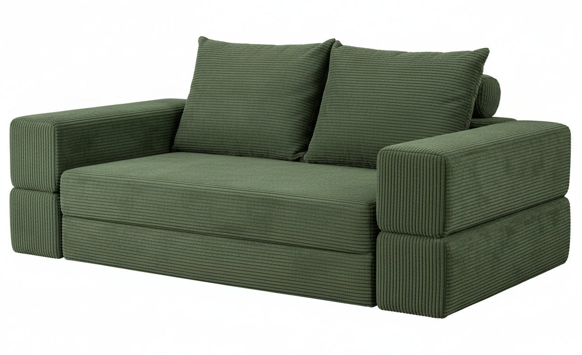 Convertible Green Sofa Bed