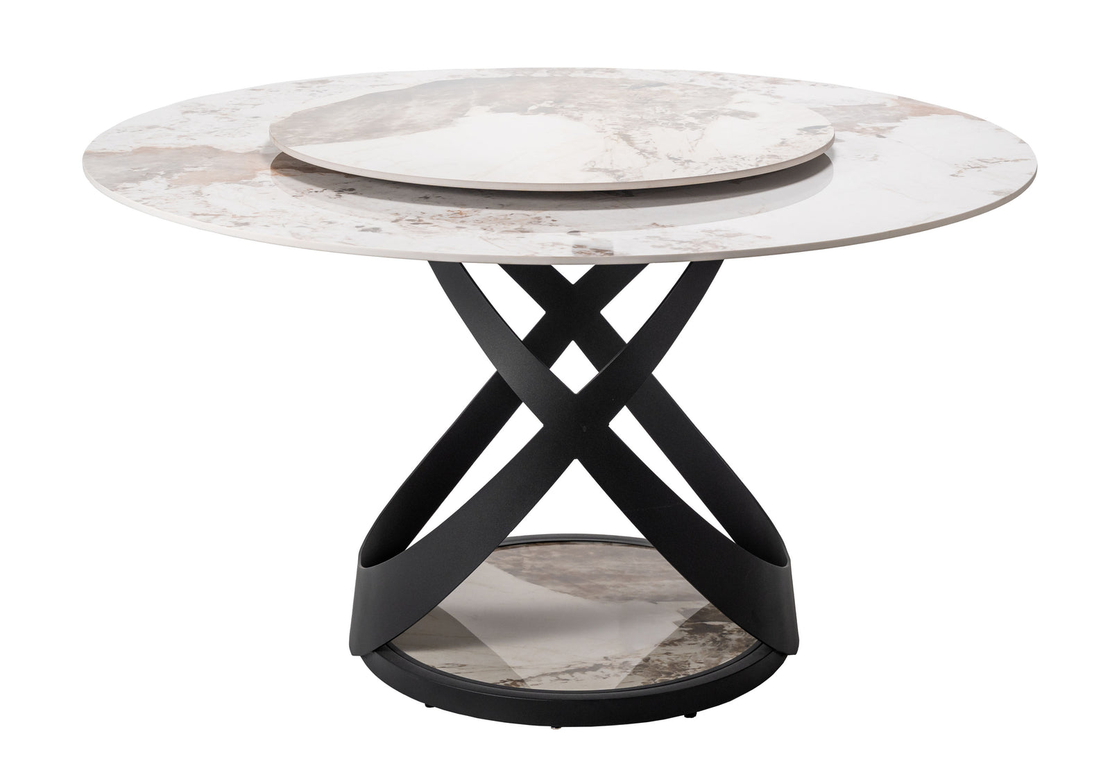 Cosmos Sintered Stone Round Dining Table - MJM Furniture