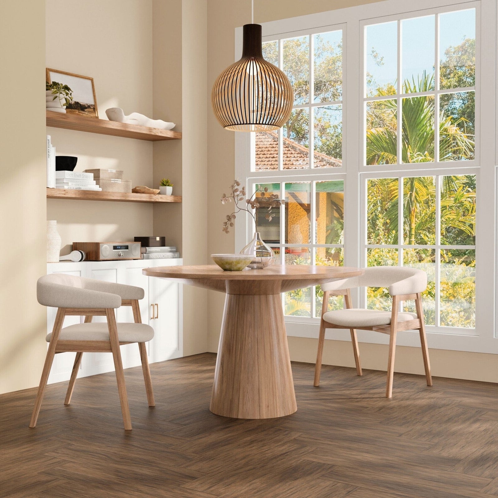 Haven Natural 47" Round Dining Table - MJM Furniture