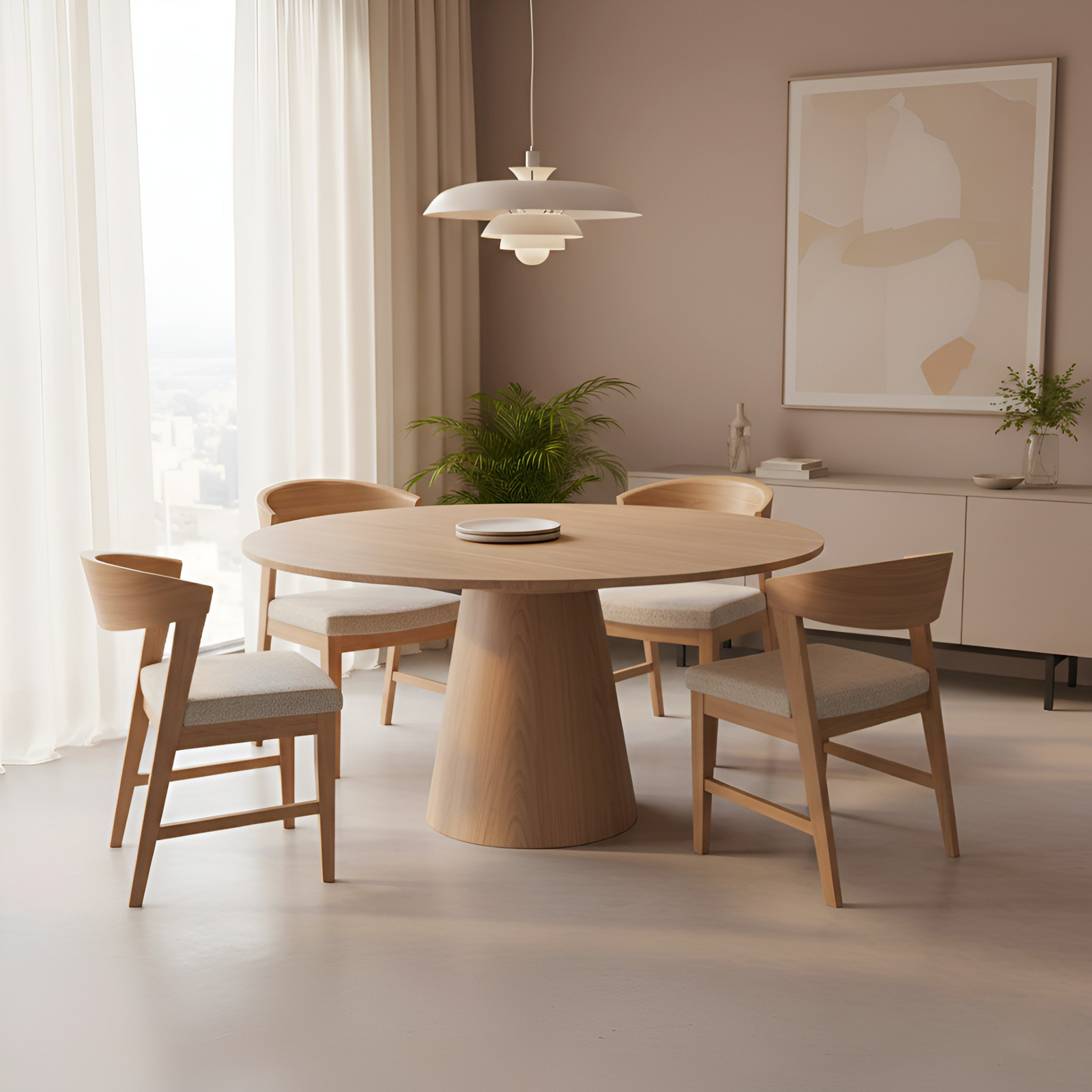 Haven Natural Wood Back Dining Chair - MJM Furniture