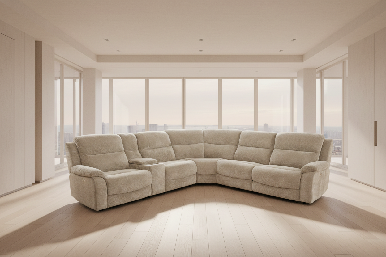 Cozy Power Reclining Sectional - MJM Furniture