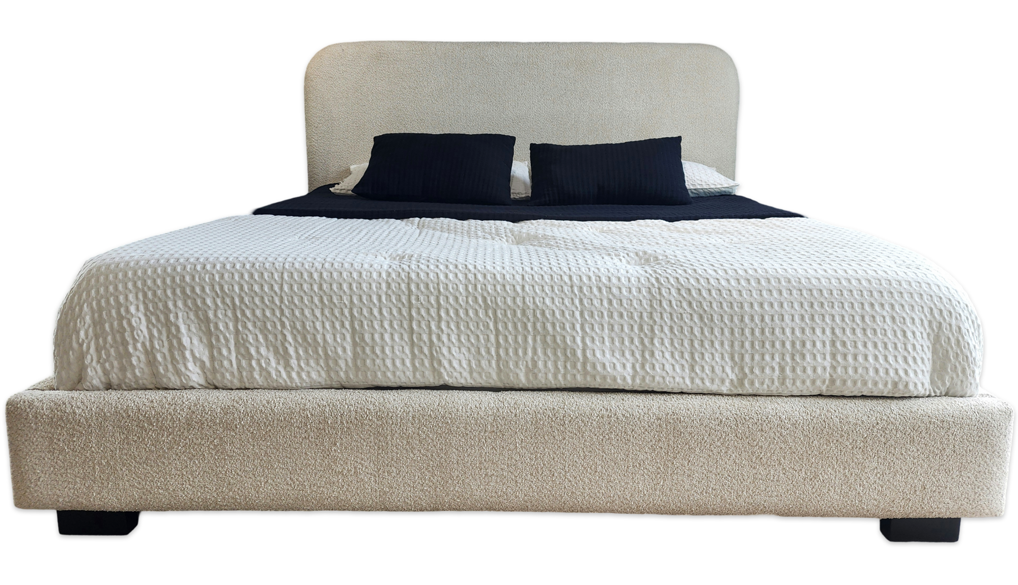 Crescent Upholstered Bed - MJM Furniture