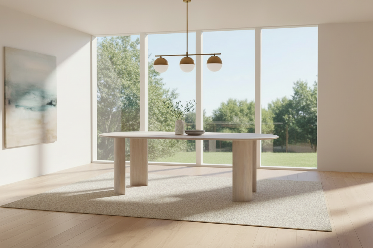 Denmark 79” Oval Dining Table - MJM Furniture