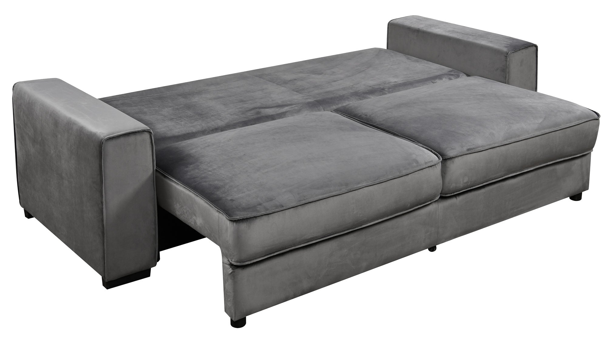 Eli Gray Velvet Sofa Bed Sleeper - MJM Furniture