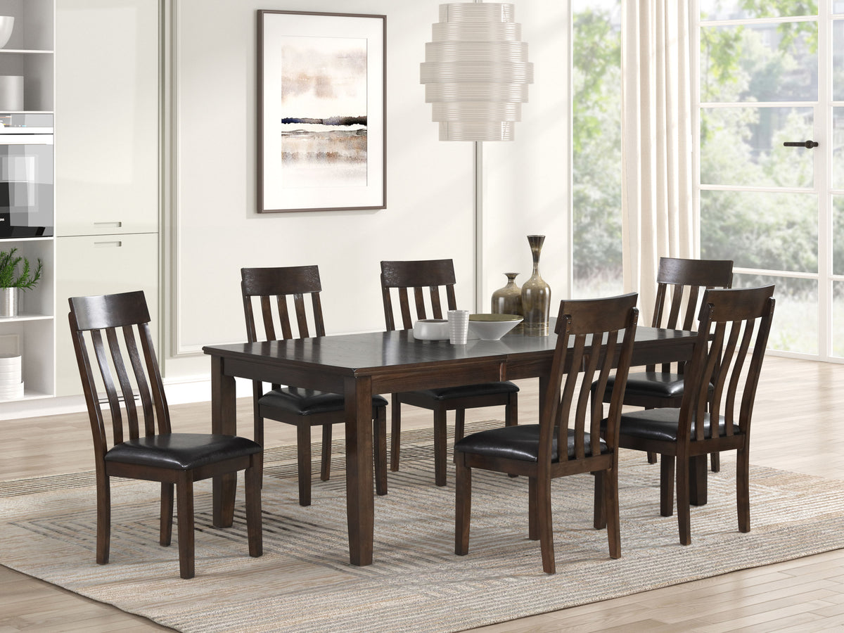 Espresso 7 Piece Dining Set - MJM Furniture