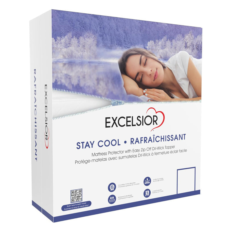 Excelsior Stay Cool Waterproof Mattress Protector - MJM Furniture