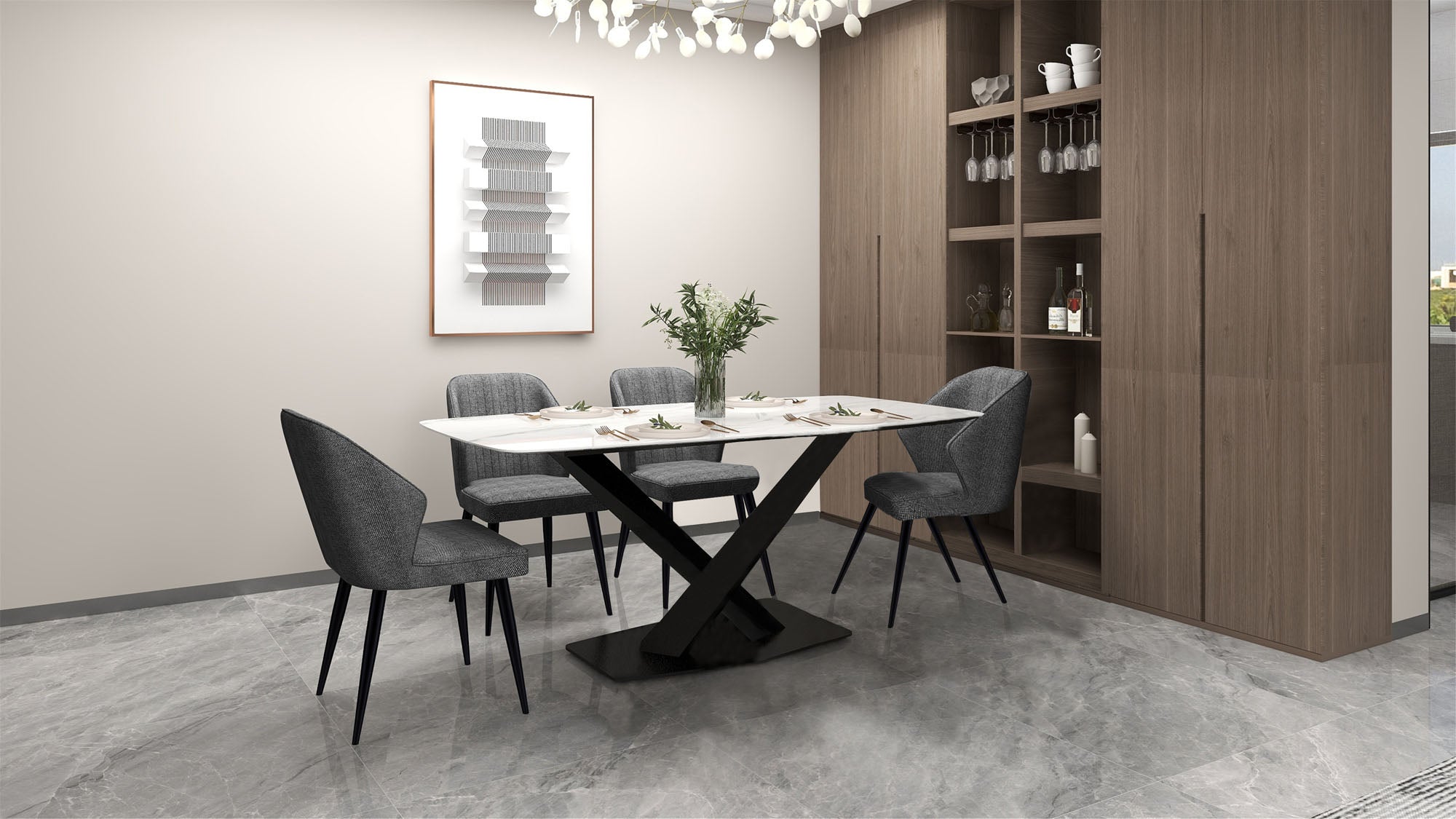 Horizon Sintered Stone Dining Table - MJM Furniture