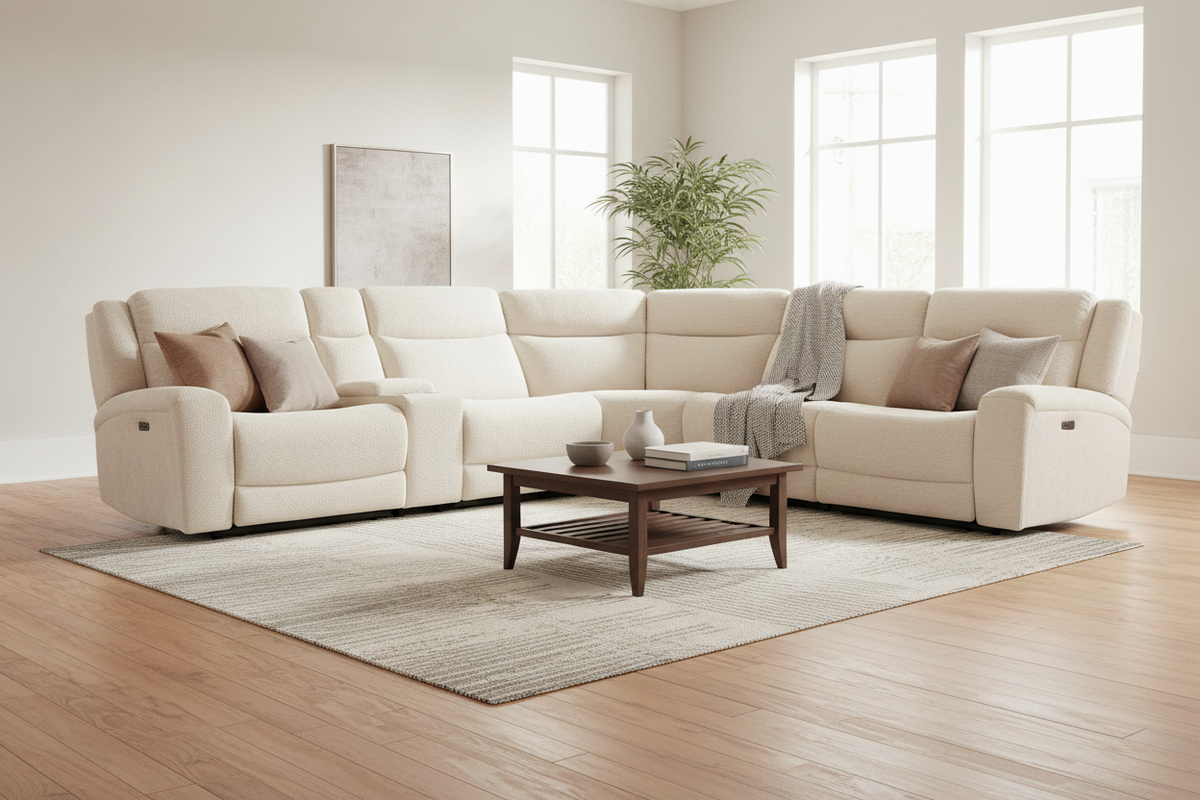 River Power Reclining Sectional - MJM Furniture