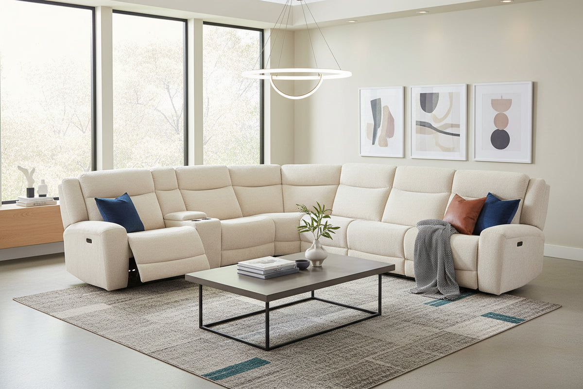 River Power Reclining Sectional - MJM Furniture