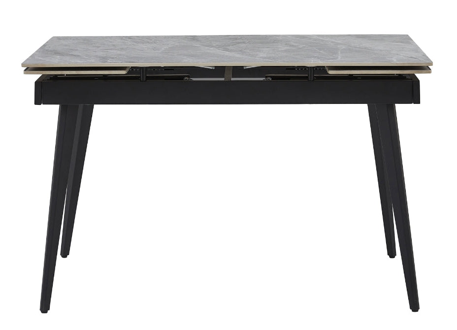 Gray Sintered Stone Extendable Dining Table